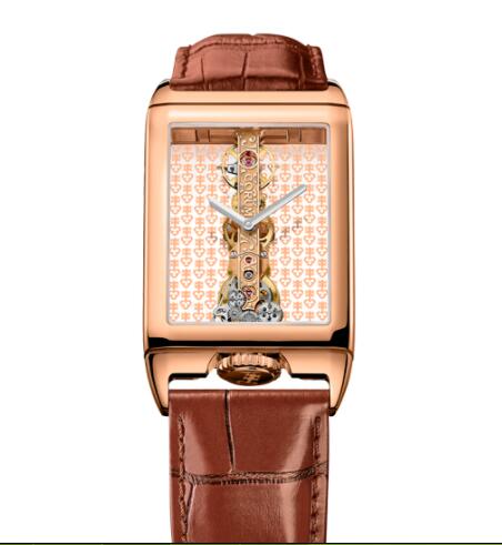 Replica Corum Golden Bridge Rectangle Rose Gold Watch B113/04166 - 113.054.55/0F02 0000R